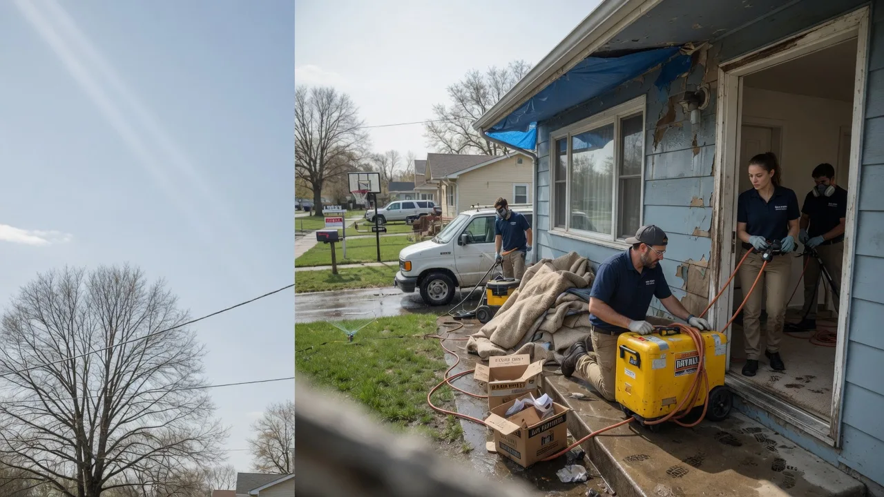 Basement Flood Cleanup in Harrisburg, OH near me